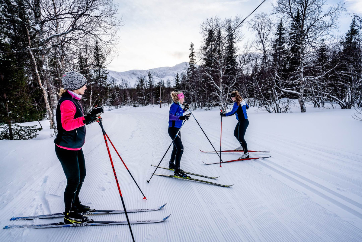 längdskidåkning och turskidåkning i kittelfjäll