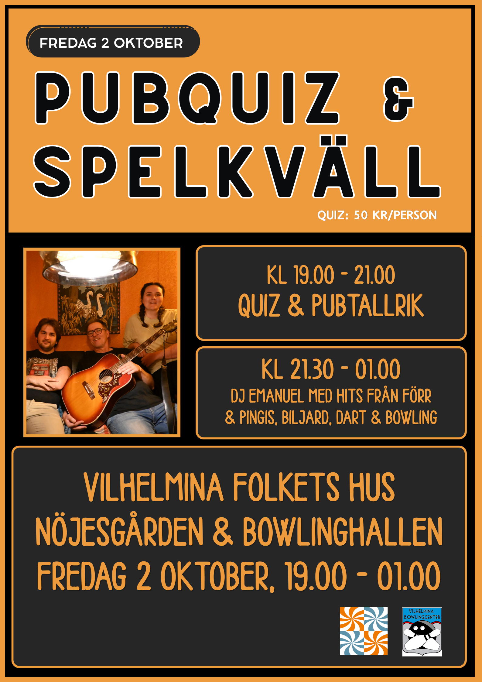 PubQuiz & Spelkväll