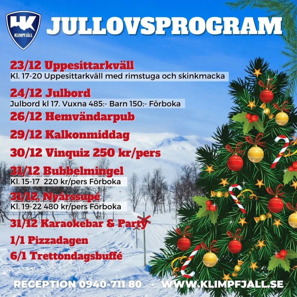 Jullovsprogram HK Klimpfjäll