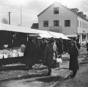 Mikaelimarknad 1952, Fotograf Åke Sörlin